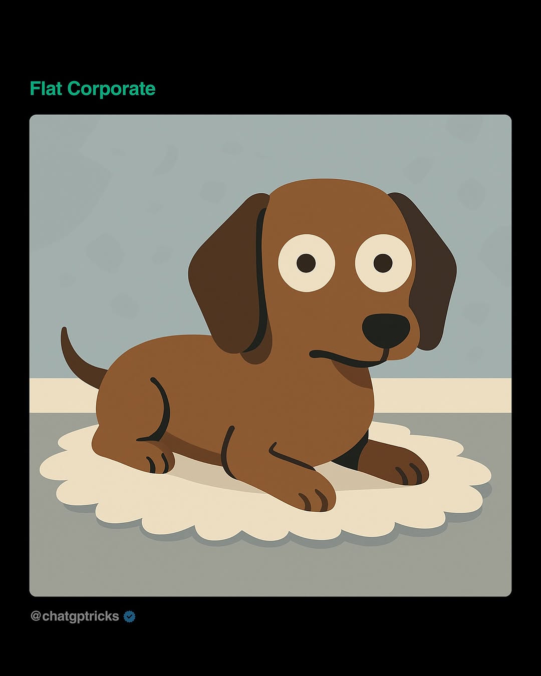 Hasil Gaya Flat Design