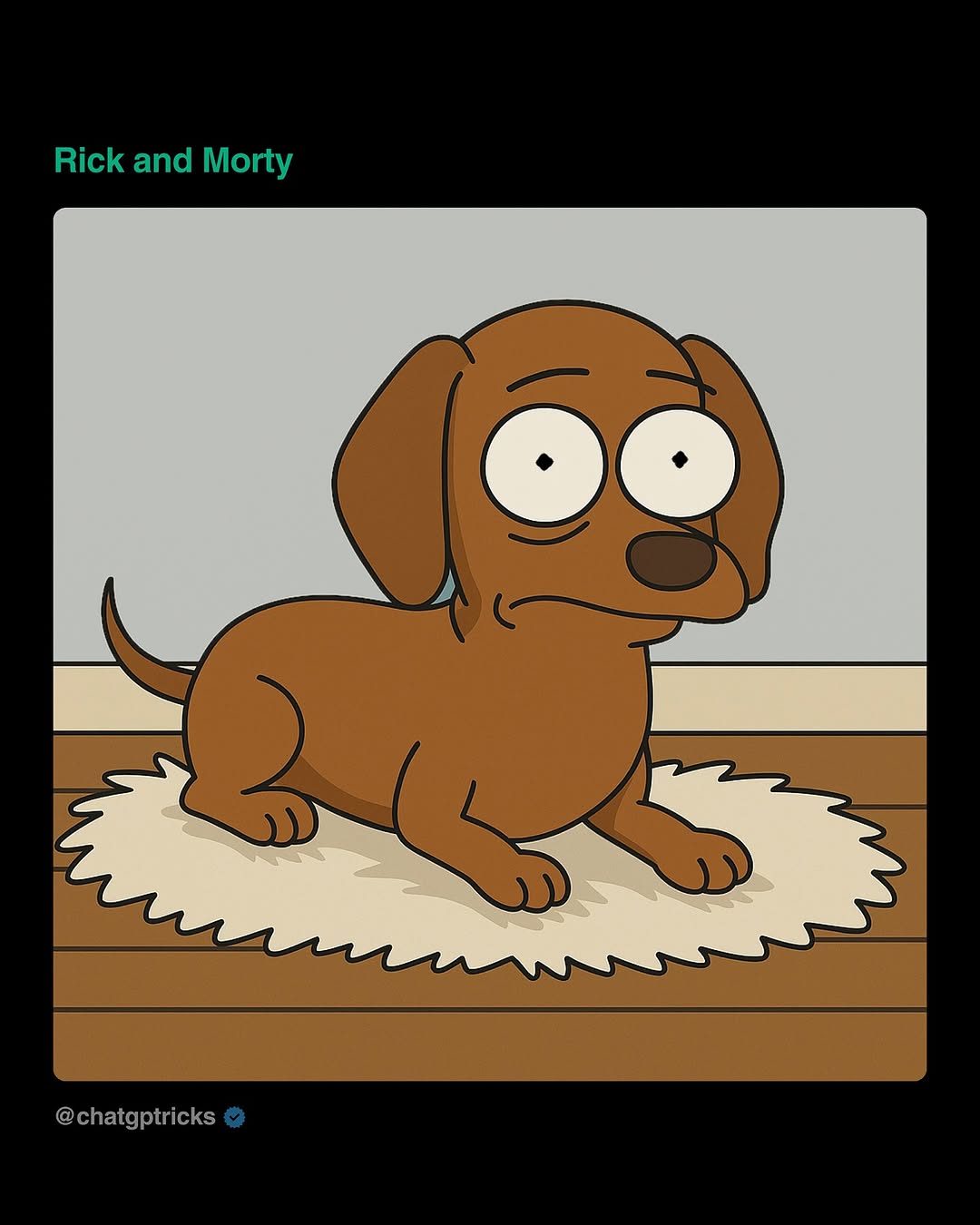 Hasil Gaya Rick & Morty